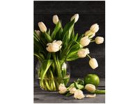 OBRAZ BUKIET JASNYCH TULIPANÓW KWIATY