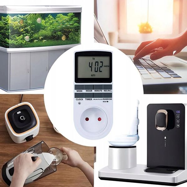 PROGRAMATOR CZASOWY WŁĄCZNIK WYŁĄCZNIK LCD CYFROWY HARMONOGRAM 7 DNI 10 UST zdjęcie 4