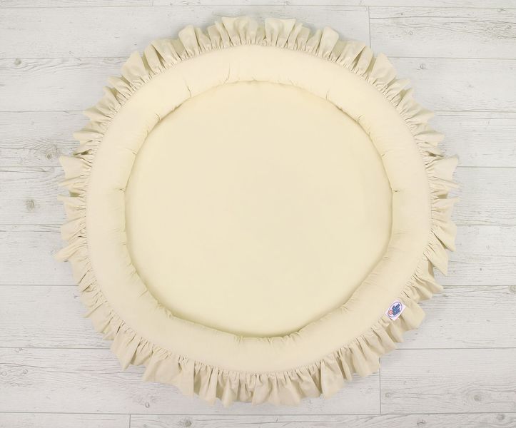 Gniazdko z falbanką - kremowy zdjęcie 3