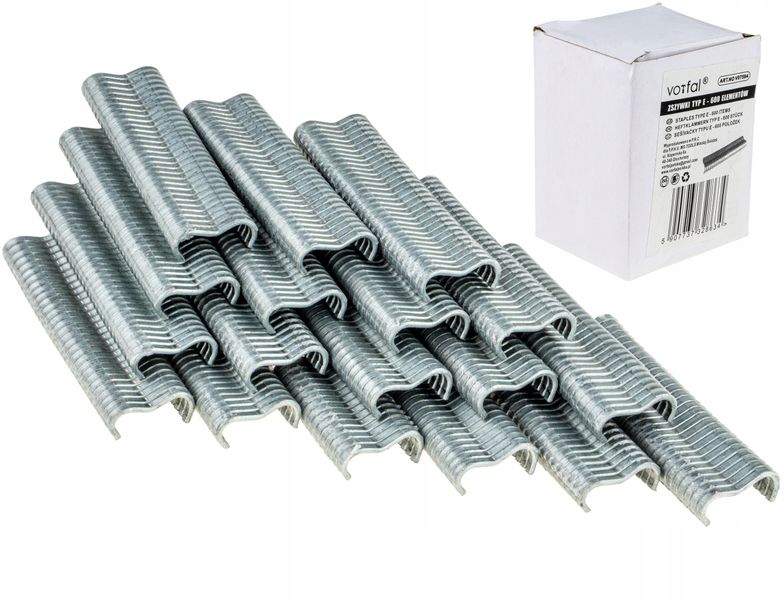 ZSZYWKI TYP E DO MOCOWANIA SIATKI OGRODZENIOWEJ PŁOTU NAPRAWY SPINKI METAL zdjęcie 1