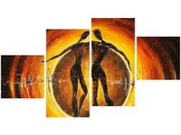 OBRAZ DANCING LOVE ABSTRAKCJA KOCHANKOWIE 3 KOLORY