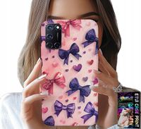 ETUI DO OPPO A52 - KOLOROWE WSTĄŻKI WSTĄŻKA WZORY + SZKŁO