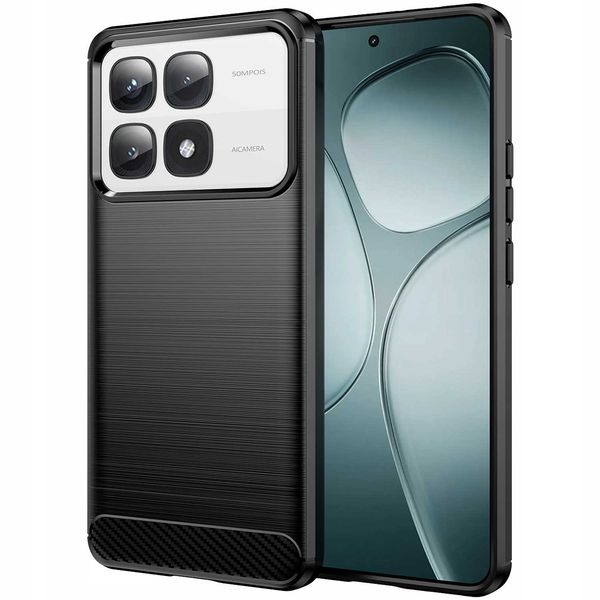 Spacecase Carbon Xiaomi 14T Pro Black zdjęcie 2