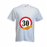 KOSZULKA T-SHIRT PREZENT NA 30 URODZINY z napisem