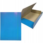 Teczka Kartonowa Lakierowana Z Gumką BANTEX A4 Niebieska