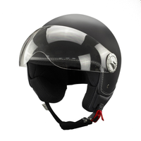 Kask na skuter motocyklowy otwarty BB 592 M czarny