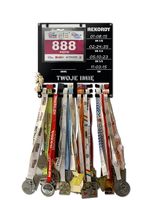 Wieszak na medale i numery startowe REKORDY TRIATHLON twoje imię 350.1