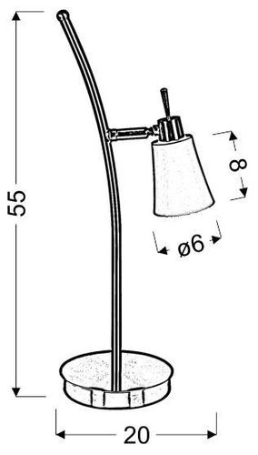 Kroton lampka 1x40W G9 patyna na Arena.pl