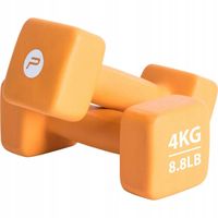 ZESTAW HANTLI NEOPRENOWYCH HANTELKI DO ĆWICZEŃ FITNESS 2x4KG PURE2IMPROVE