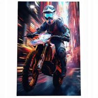 Obraz 90x60 samochody motor cross aprilla enduro futurystyczny cyber punk