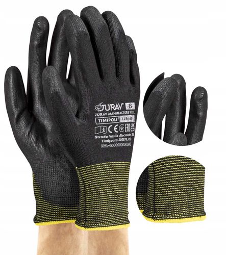 rękawice robocze czarne j-timipoli_bb8-m - 12 par na Arena.pl