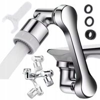 Obrotowy Aerator Kranu Przedłużka METAL PERLATOR Na ramieniu obrotowy