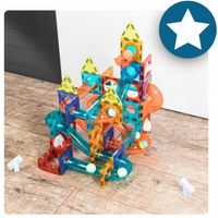 KLOCKI MAGNETYCZNE Konstrukcyjne ŚWIECĄCY TOR magnetyczny kulodrom 110el