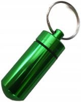 Brelok pojemnik skrytka tabletki leki survival edc