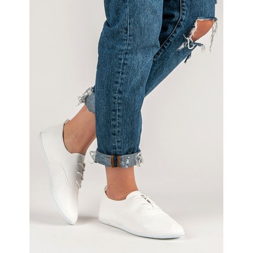 Białe Wiązane Trampki r.37 na Arena.pl