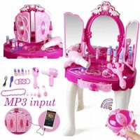 Toaletka z lustrem dziecięca rożdżka pilot mp3