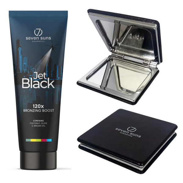 7suns Jet Black Bronzer 250ml + Podwójne Lusterko Gratis zdjęcie 1