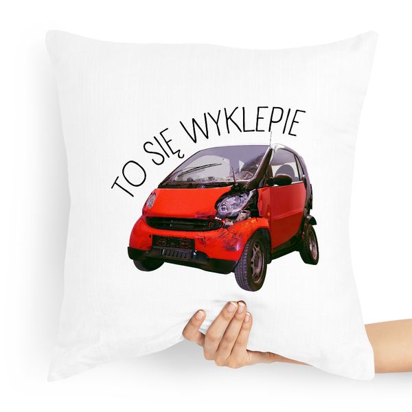 Poduszka Prezent Dla Mechanika To Się Wyklepie Z Nadrukiem Ze Zdjęciem zdjęcie 1
