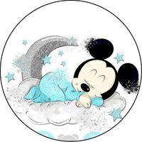 Opłatek na tort Mała Mini Miki Myszka Roczek Chrzest Urodziny