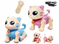 Interaktywny Robo Kot Zdalnie Sterowany Pilotem Głosem Robi Sztuczki Dzieci