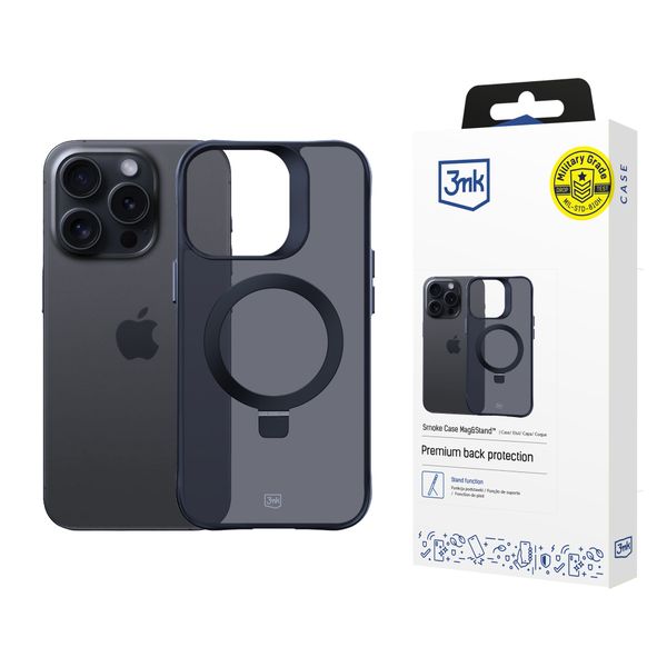 Apple iPhone 16 pro max - 3mk Smoke Case Mag&Stand zdjęcie 1