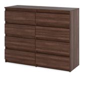 Komoda 8 Szuflad 120cm Nowoczesna Szafka Rtv Do Salonu Sypialnia Dąb Wenge