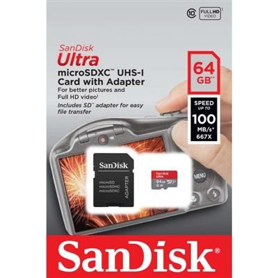Ultra microSDXC 64GB 100MB/s A1 + Adapter SD na Arena.pl