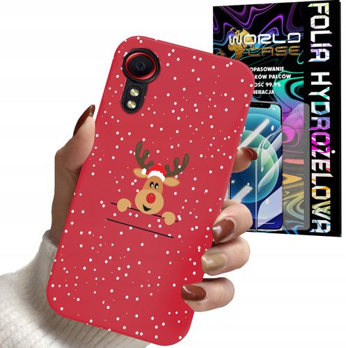 ETUI DO SAMSUNG XCOVER 5 - ŚWIĄTECZNE WZORY RENIFER MIKOŁAJ + FOLIA na Arena.pl