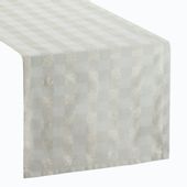 Bieżnik dekoracyjny FLASH 40x180 Eurofirany szampański kratka