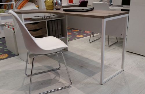 Function 118 biurko narożne biały/dąb trufla na Arena.pl