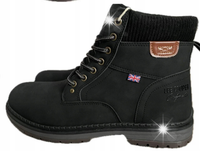 Lee Cooper buty trekkingowe męskie CZARNE OCIEPLANE TRAPERY ZIMOWE r 42