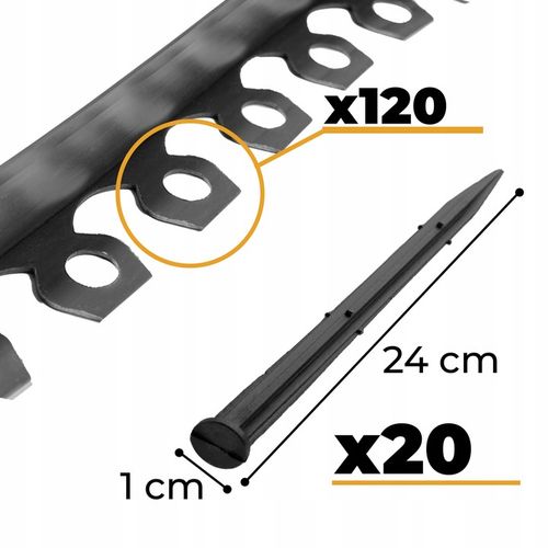 OBRZEŻE TRAWNIKOWE OGRODOWE 10MB + 20 KOTW GRATIS na Arena.pl