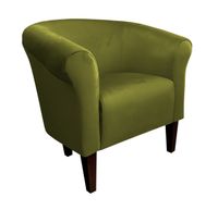 Fotel Milo nogi 20cm venge zielona oliwka BL75