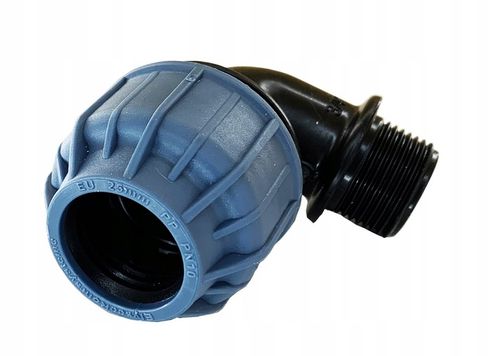 kolano Skręcane PE fi 25 x 1/2"GZ łączenie Rury Wąż Złączka Do Rury na Arena.pl