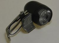 LAMPA PRZÓD XC-259A LED E-BIKE dynamo z podtrzym.