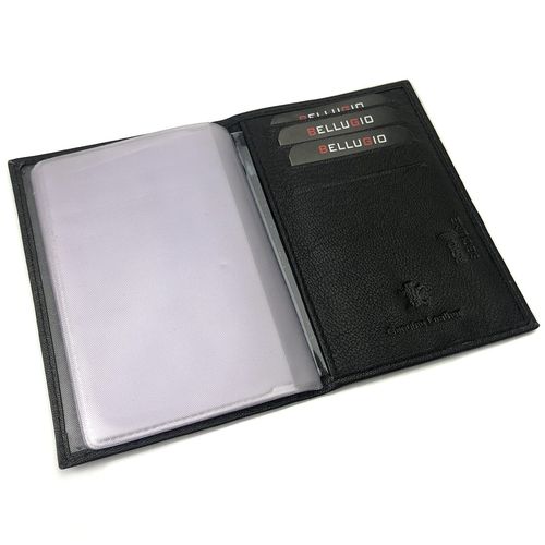 Skórzane etui z systemem RFID - czarne na Arena.pl