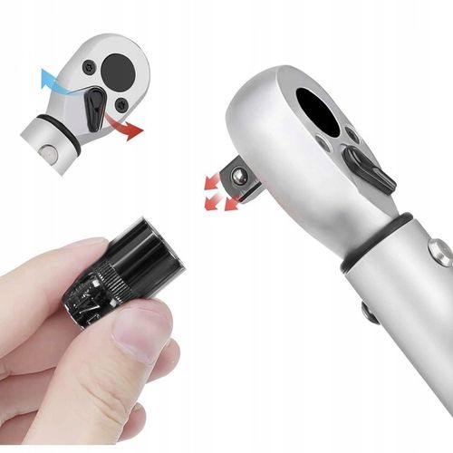 Klucz Dynamometryczny 1/2 28-210 Nm z Blokadą do Kół + 3 Nasadki 17 19 na Arena.pl