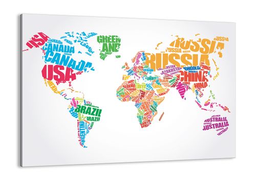 Obraz Na Płótnie - Mapa Kontynent - 70X50 Cm - Aa70X50-2860 na Arena.pl