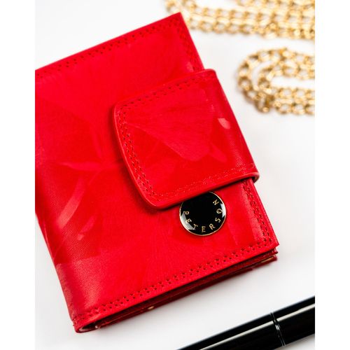 mały, czerwony portfel damski zamykany na bigiel i zatrzask - peterson na Arena.pl