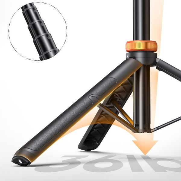 tech-protect l03s bluetooth selfie stick tripod black zdjęcie 5