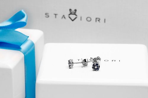 Złote kolczyki KBD3517 - Diament na Arena.pl