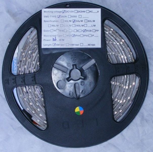 Taśma LED RGB 3528 multikolor -zasilacz+pilot zdjęcie 2