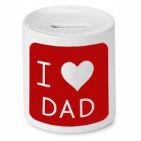 Skarbonka Dla Taty I Love Dad Kocham Tatę Prezent Z Nadrukiem Ze Zdjęciem