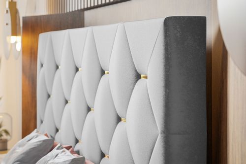 Łóżko tapicerowane LUX 17 200x200 stelaż pojemnik na Arena.pl