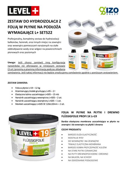 Zestaw Hydroizolacja Folia w płynie 12kg Taśma 15m Grunt zdjęcie 8