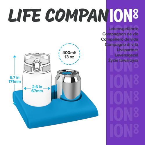 ION8 Zielona butelka na wodę ze stali nierdzewnej w jabłka 400 ml na Arena.pl