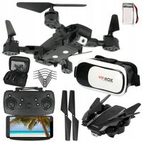 DRON Składany Kamera Wifi Podgląd NA ŻYWO Powrót ZAWIS +Okulary Gogle VR 3D