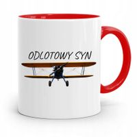 Kubek Czerwony Prezent Dla Syna Odlotowy Syn Z Nadrukiem Ze Zdjęciem