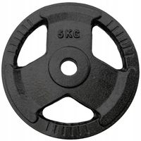 Obciążenie żeliwne 4x5kg talerz 28mm zestaw 20kg