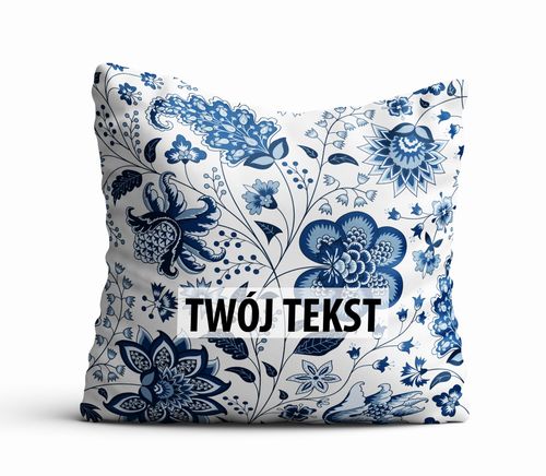 Poduszka Dekoracyjna KWIATY  z Twoim napisem K11 na Arena.pl